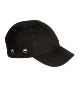 כובע חבטות שחור עם מצחייה ארוכה וחורים לאוורור, מק"ט 1095