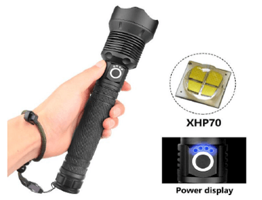 פנס LED מקצועי דגם WDS 1282 FLASHLIGHT