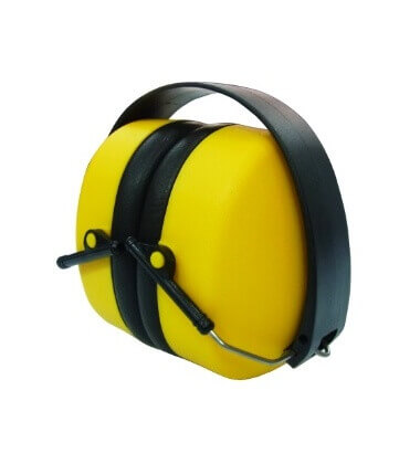 אוזניות צהובות מרופדות מתקפלות מק"ט 59