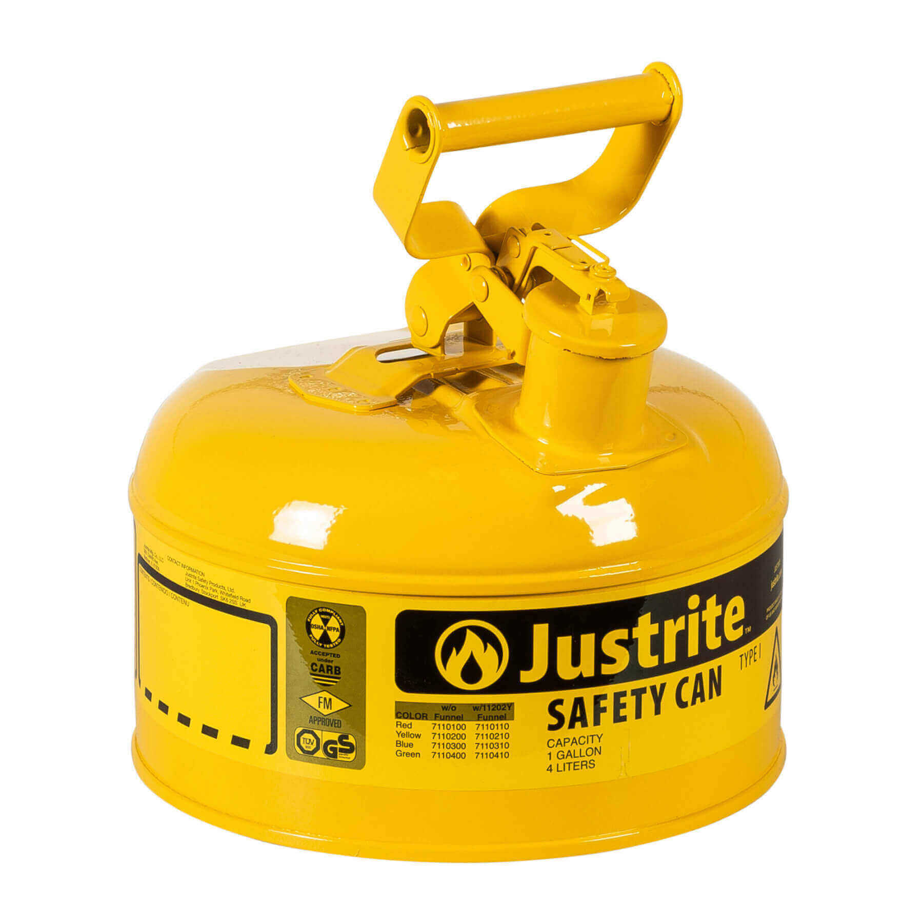 מכלי בטיחות צהובים ממתכת Type I